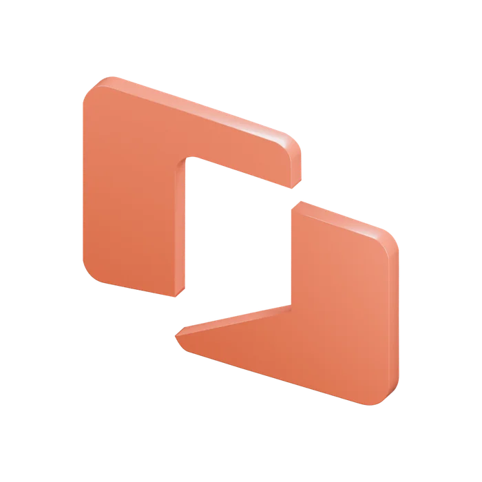 Snapdrop Motion Frame, az eredeti embléma térbeli változata
